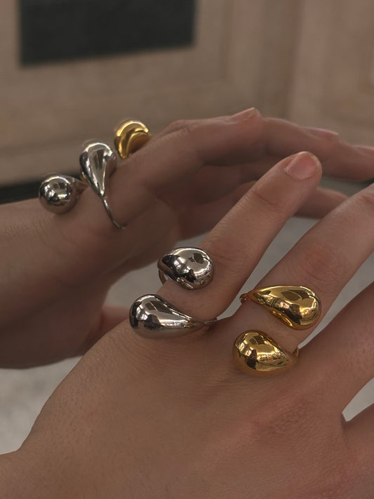 Anello doppia Goccia