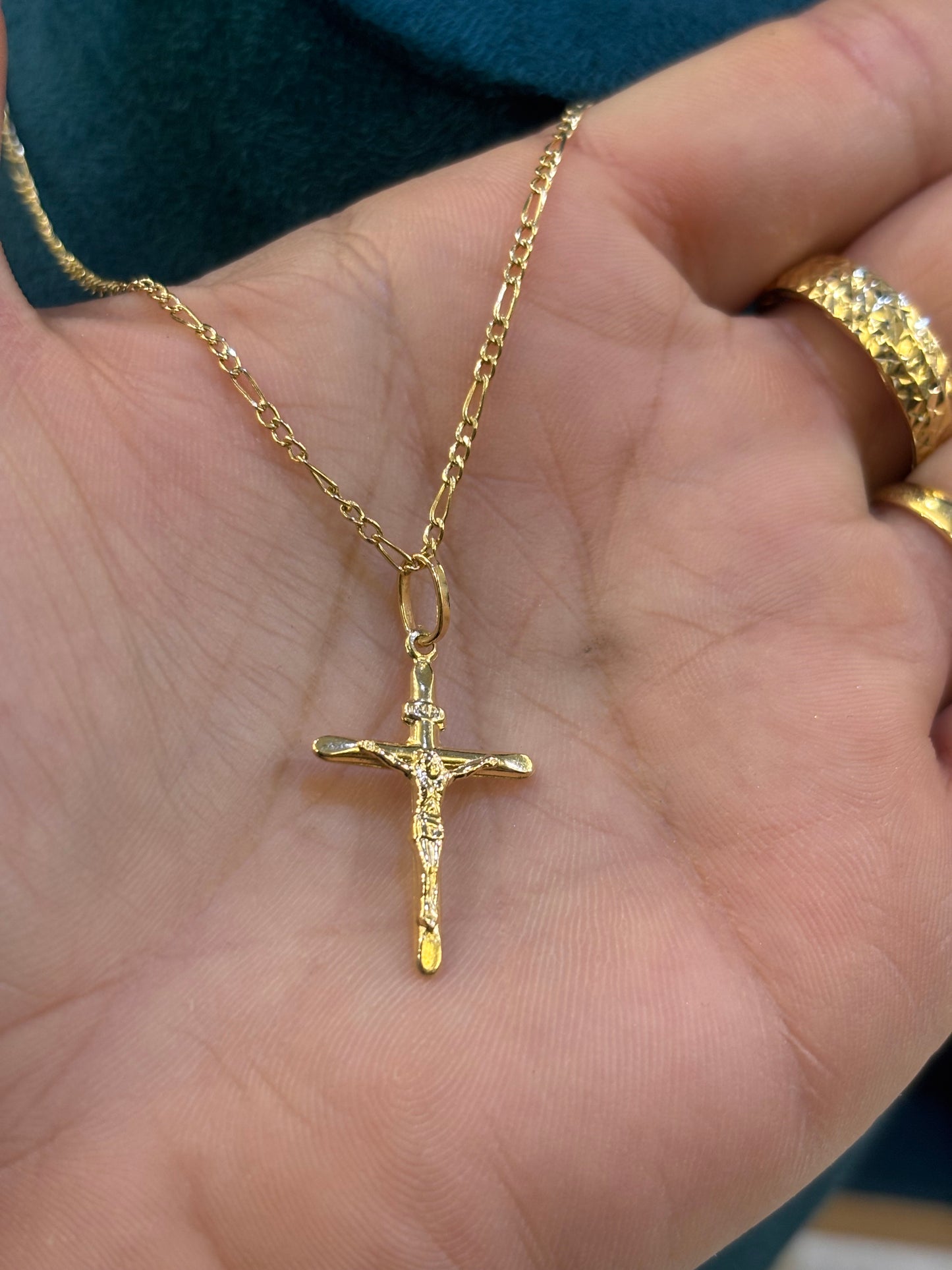 Collana Crocifisso Oro Giallo 18 Carati