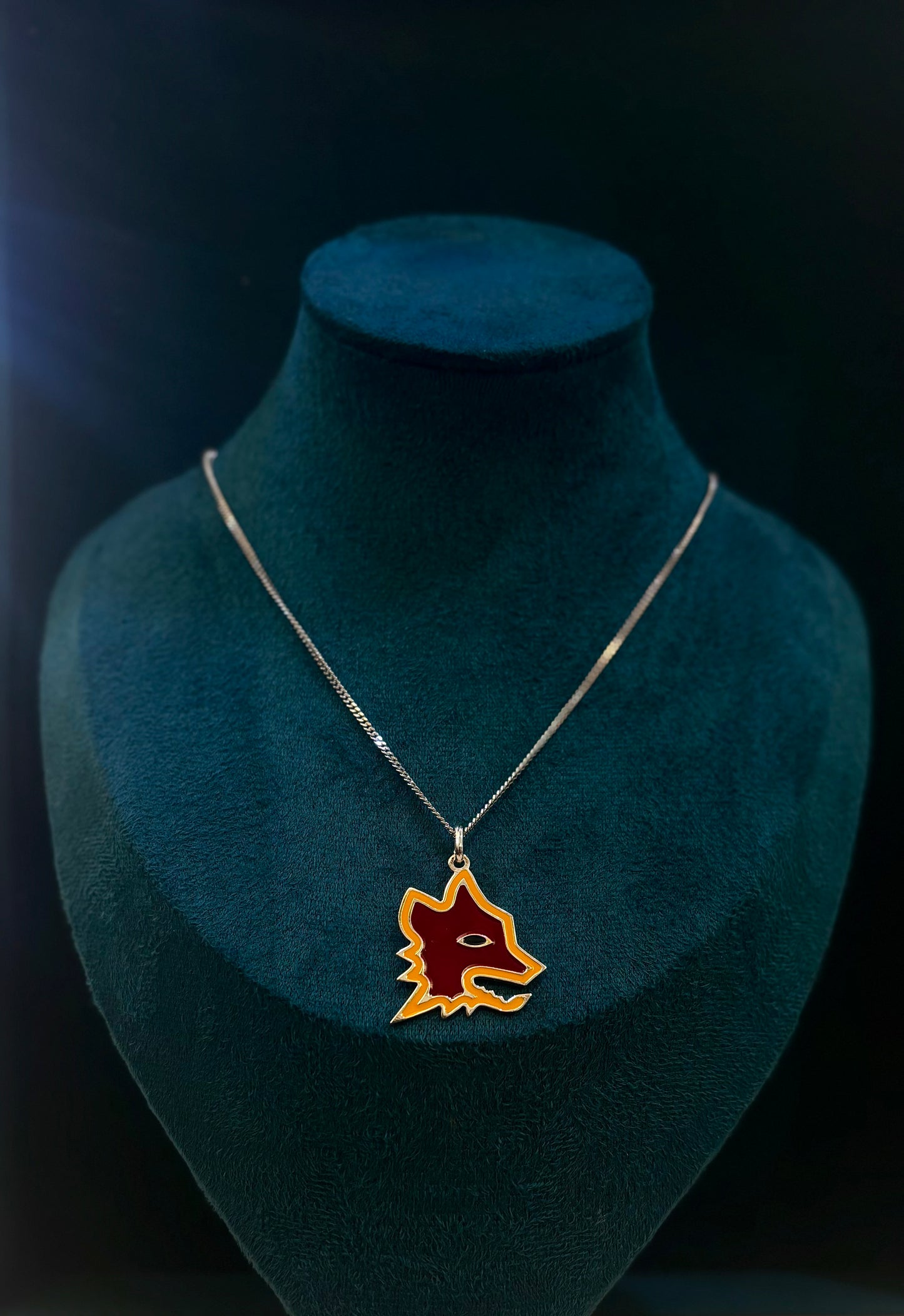 Collana Uomo Lupa ASRoma Argento