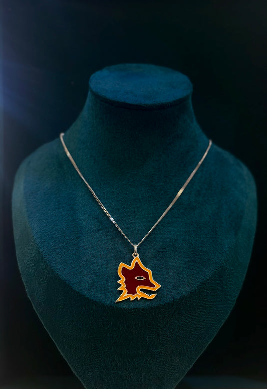 Collana Uomo Lupa ASRoma Argento