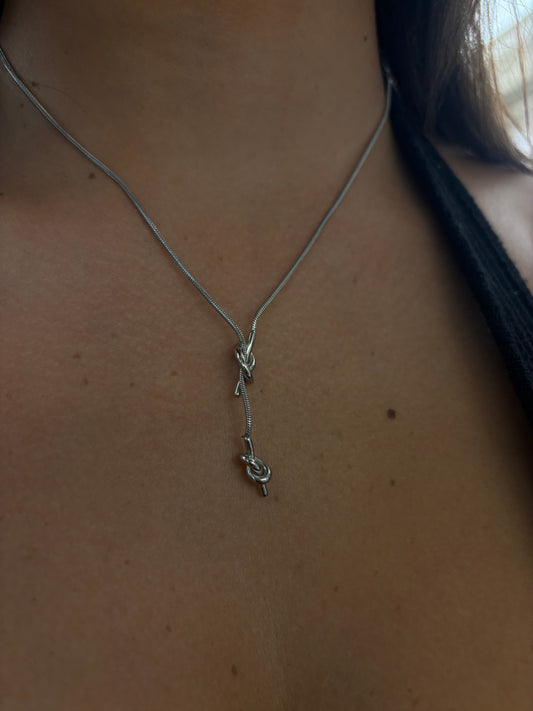Collana Nodo pendente acciaio