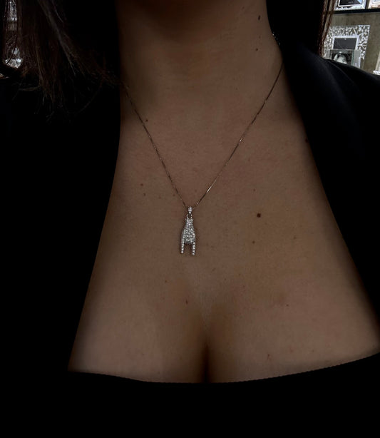 Collana Corna Zirconata “Scaramantica”