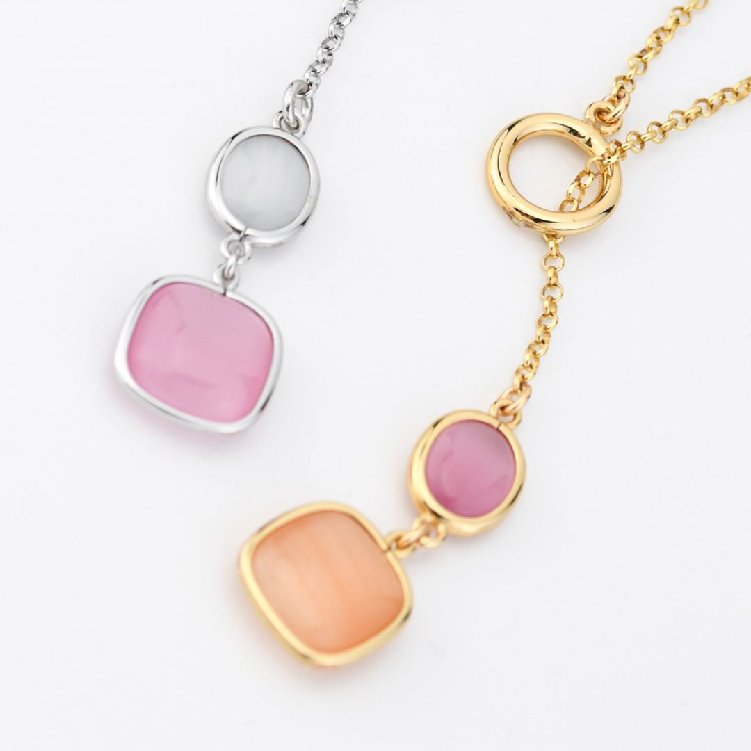 Collana saliscendi con pendente di cristalli XGR727