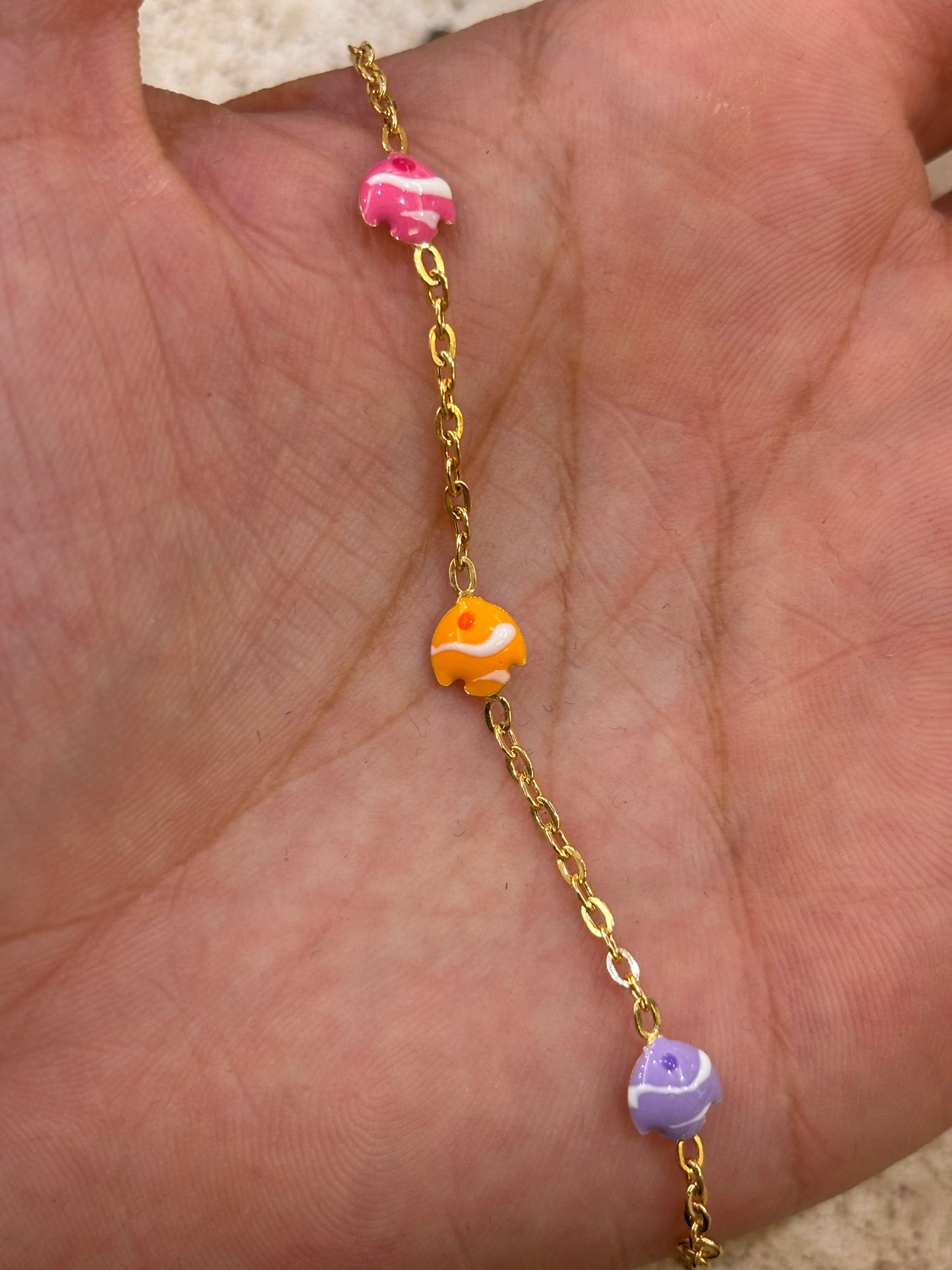 Bracciale Bimbo/a Oro 18 carati pesciolini