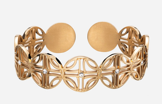 La Croisette bracciale semibangle bagnato in oro ACJ0007YG