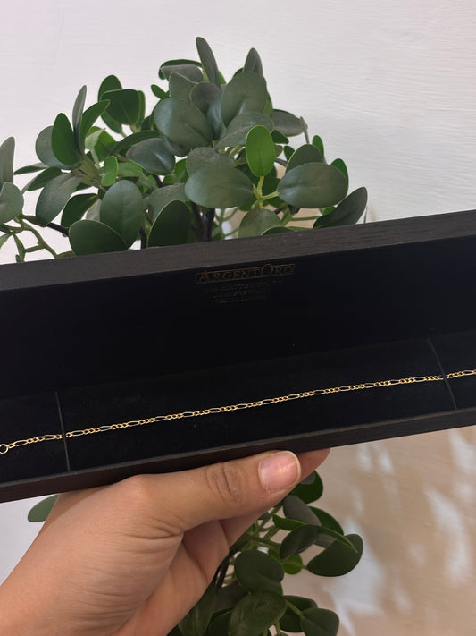 Bracciale Uomo tre più uno Oro bianco e Giallo 18 Carati
