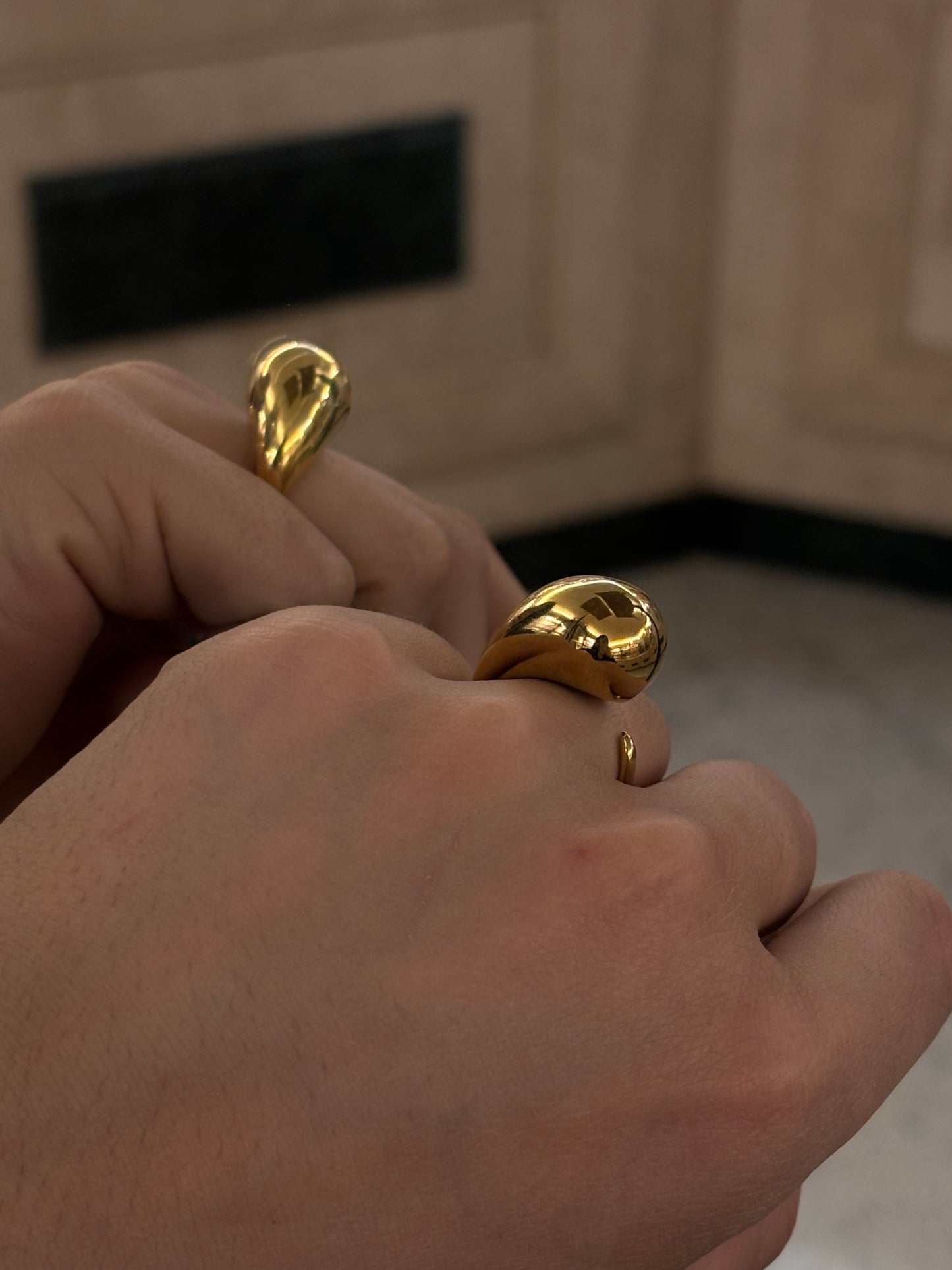 Anello Goccia Gold