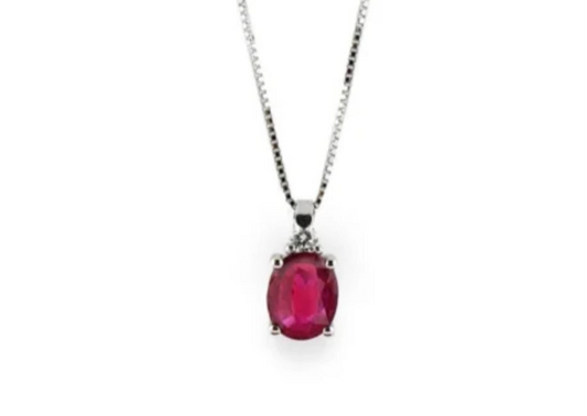 COLLANA RUBINO PROMESSE GIOIELLI PF1R