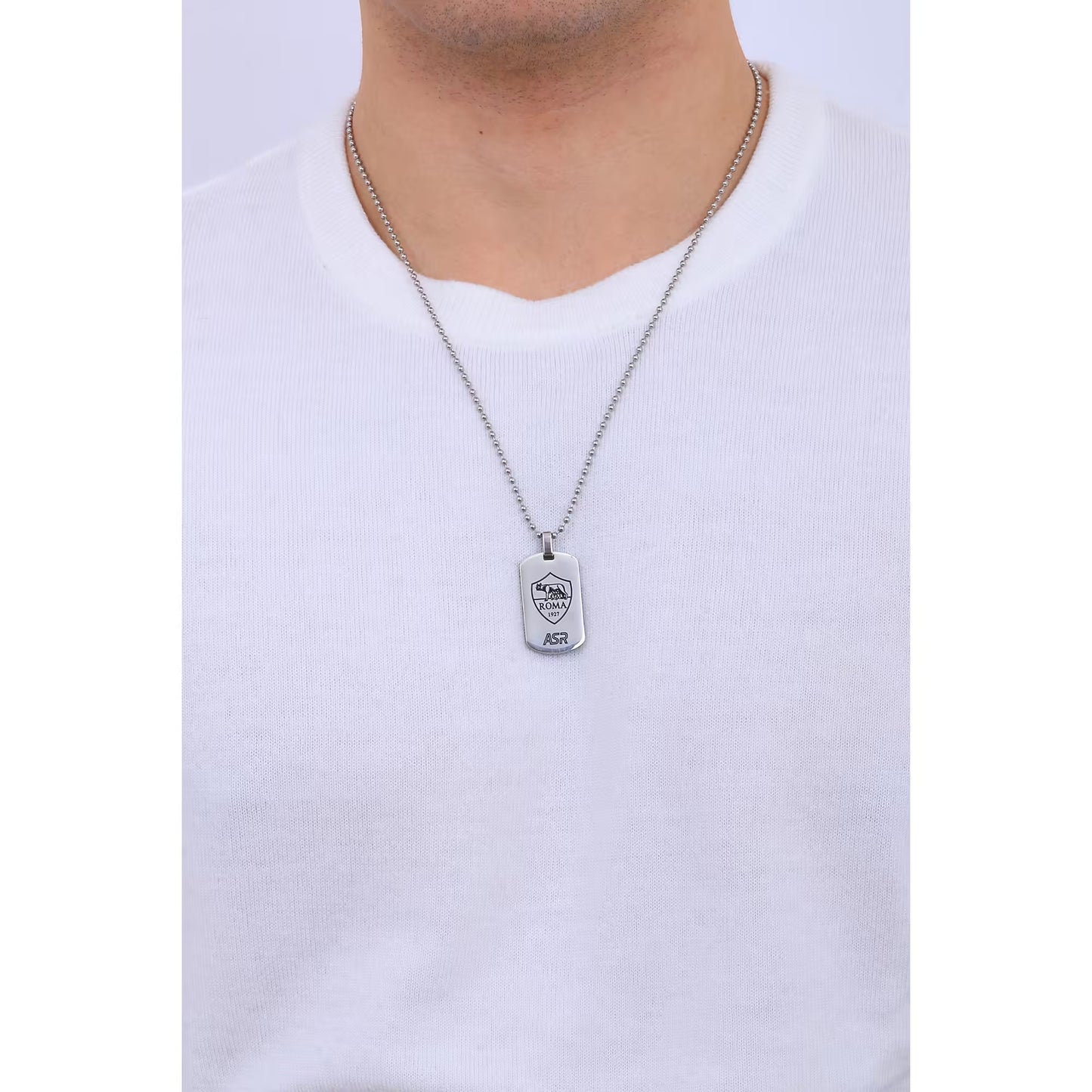 collana uomo gioielli Squadre di calcio A.S. Roma B-RC005UAS
