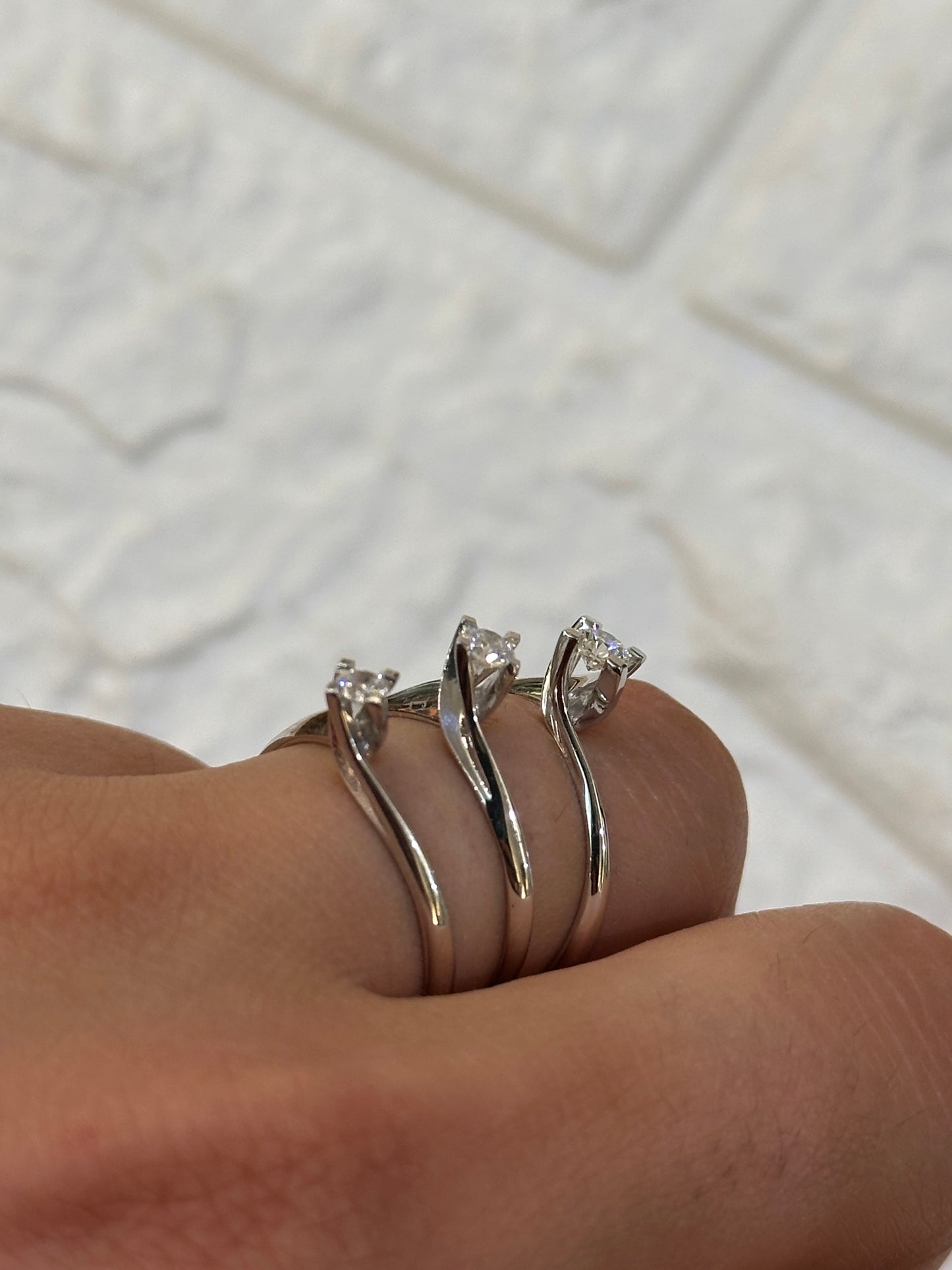ANELLO SOLITARIO ORO E DIAMANTE PROMESSE GIOIELLI