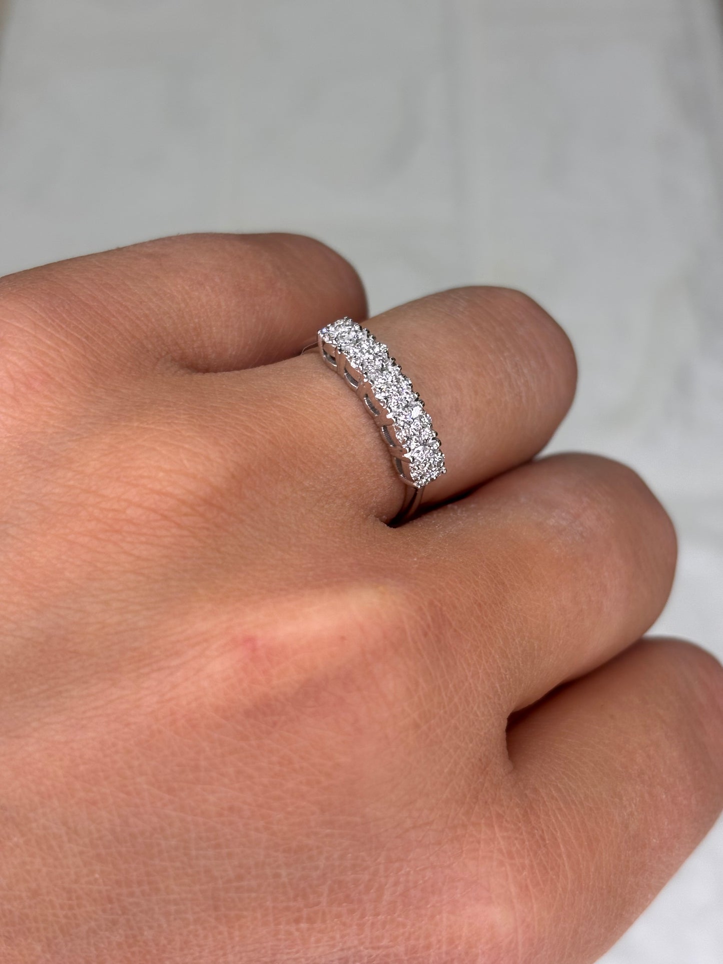 Anello Veretta Magic Promesse Gioielli Oro Bianco e Diamanti