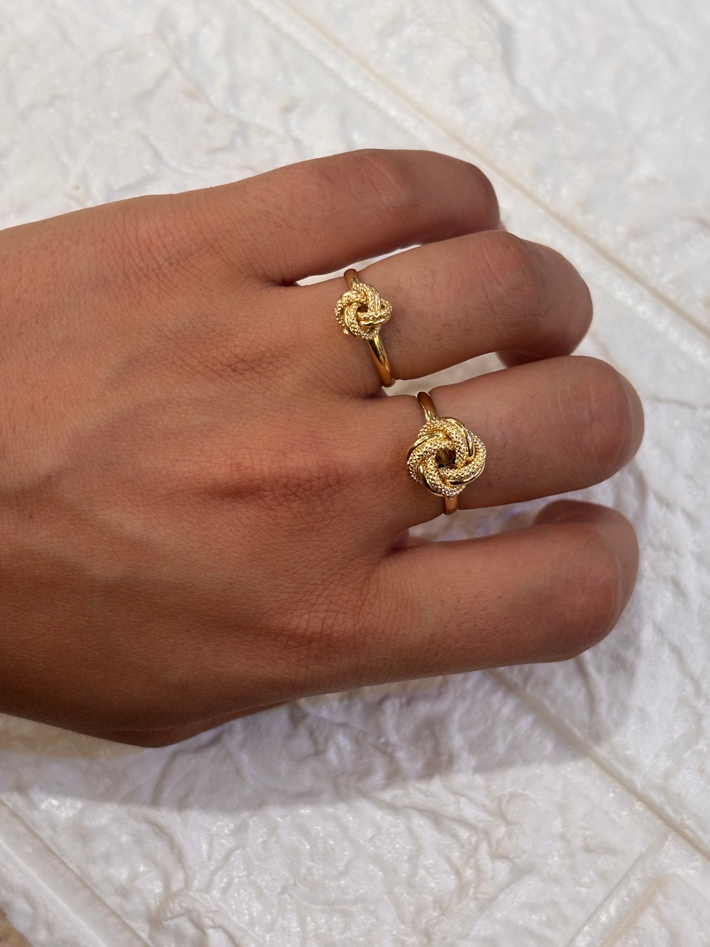 Anello Nodo Oro Giallo 18 Carati