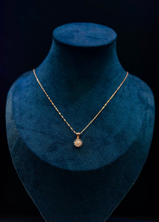 Collana Donna Oro Giallo 18 Carati punto luce Magic