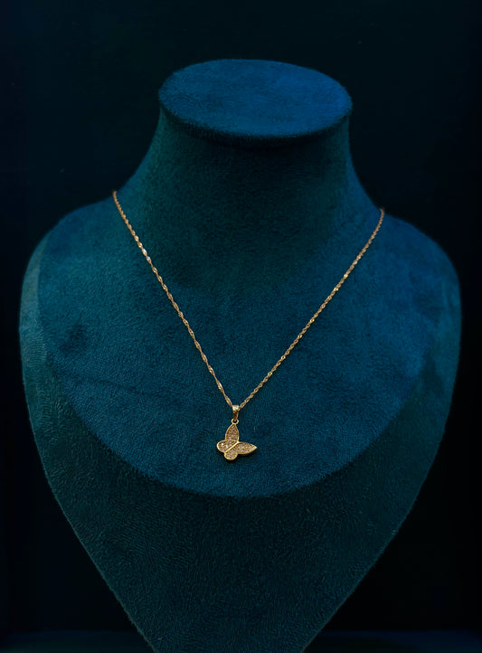 Collana Farfalla Oro 18 carati