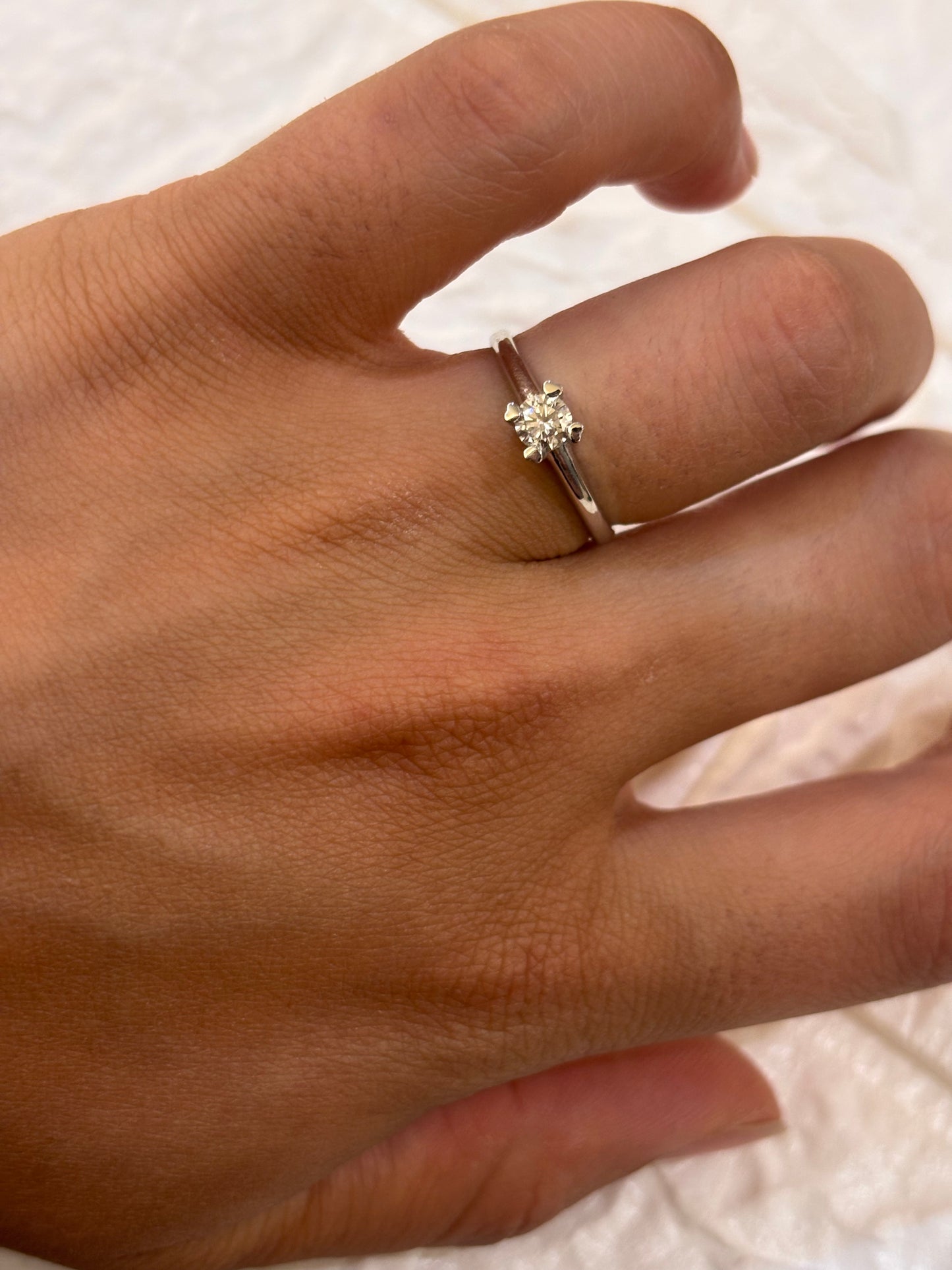 ANELLO SOLITARIO ORO E DIAMANTE PROMESSE GIOIELLI