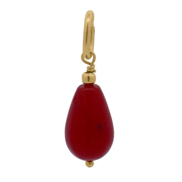 RUE DES MILLE Charm Bamboo corallo Drop collezione CHARMBAR CB-CN54