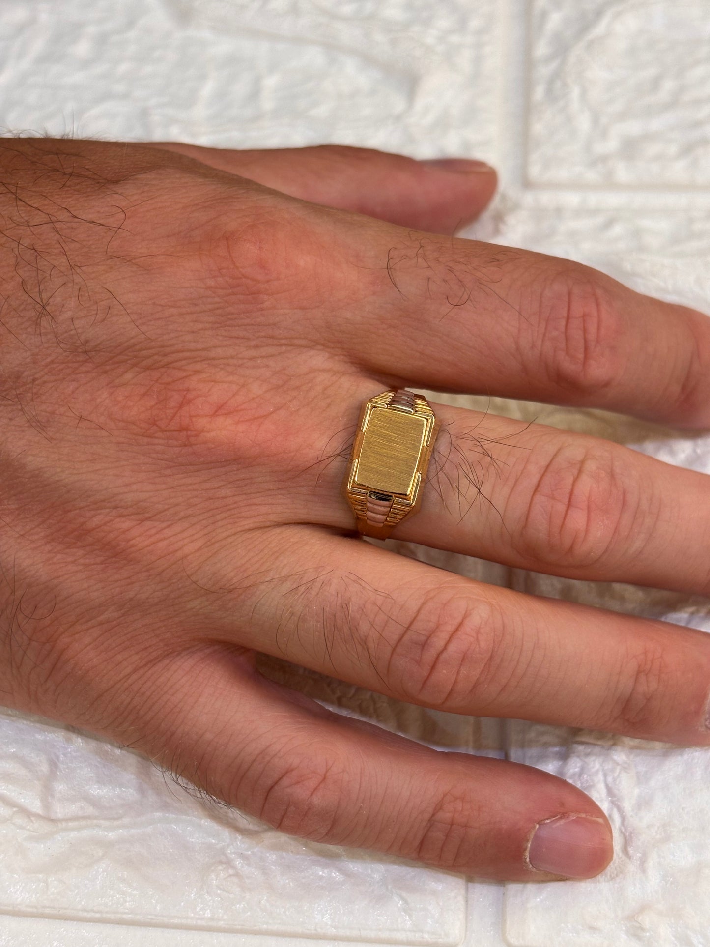 Anello Uomo Oro Giallo 18 Carati