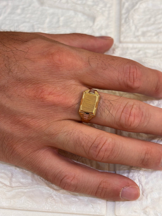 Anello Uomo Oro Giallo 18 Carati