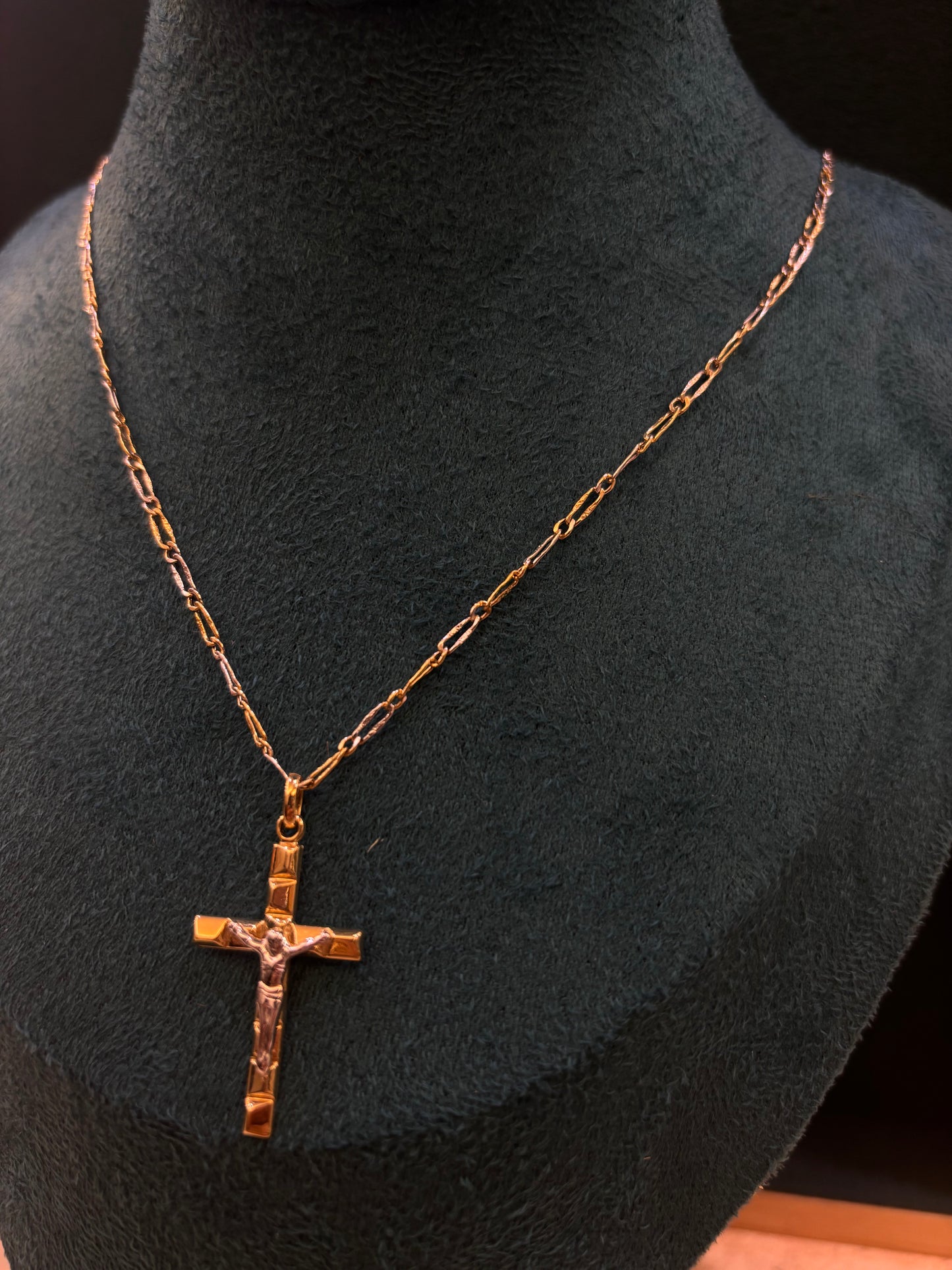 Collana Crocifisso Oro Giallo 18 Carati