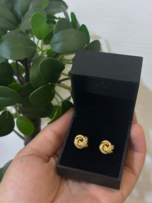 Orecchini Nodo Oro Giallo 18 Carati