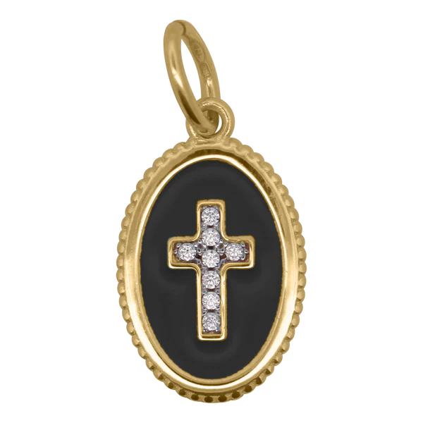 RUE DES MILLE Charm Cross Noir collezione CHARMBAR CB-CN26