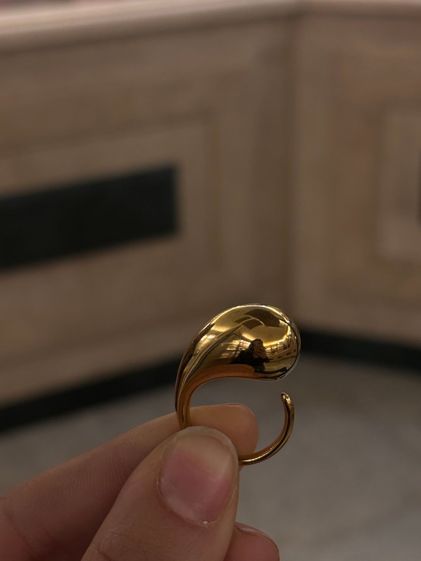 Anello Goccia Gold