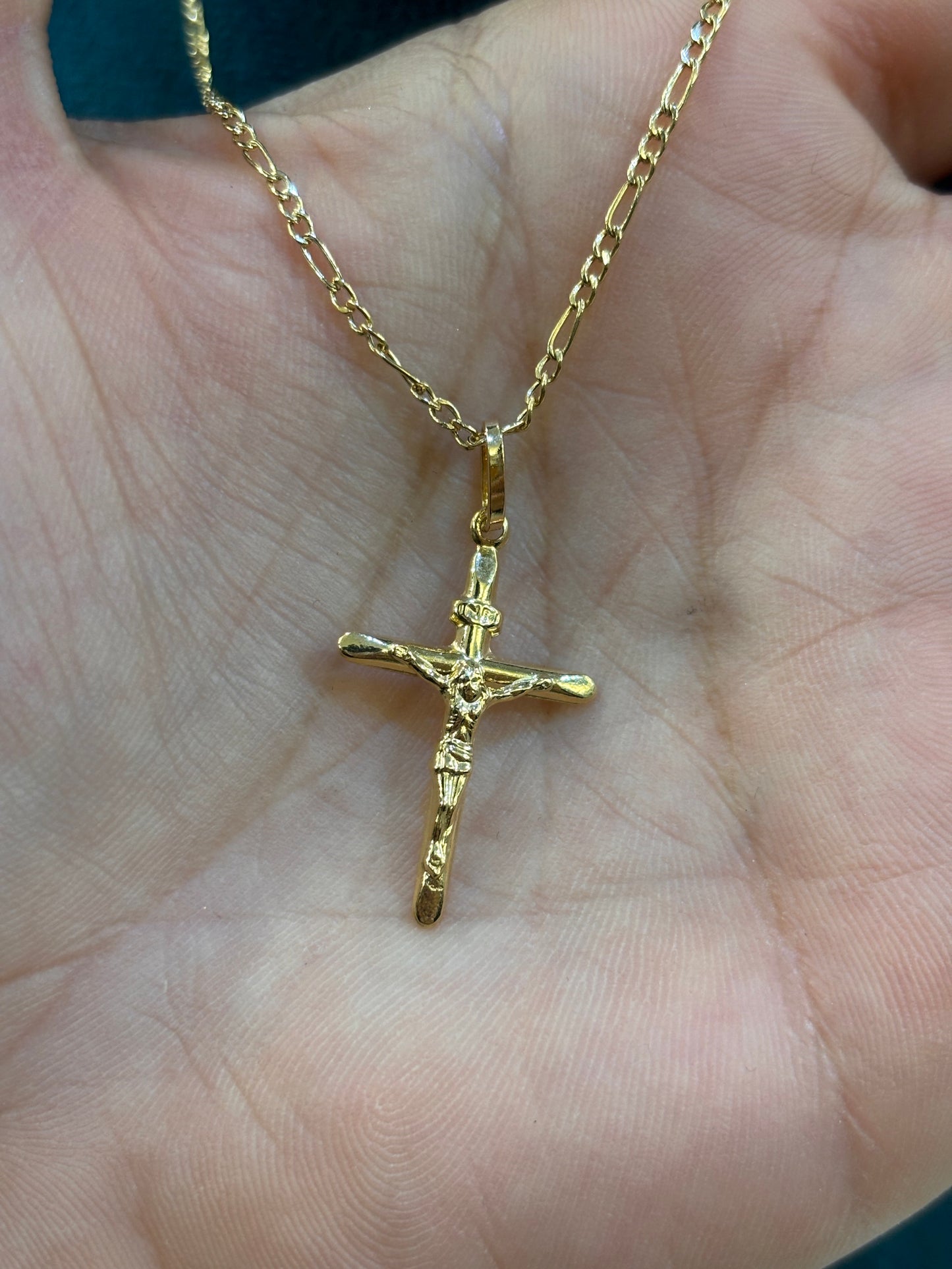 Collana Crocifisso Oro Giallo 18 Carati