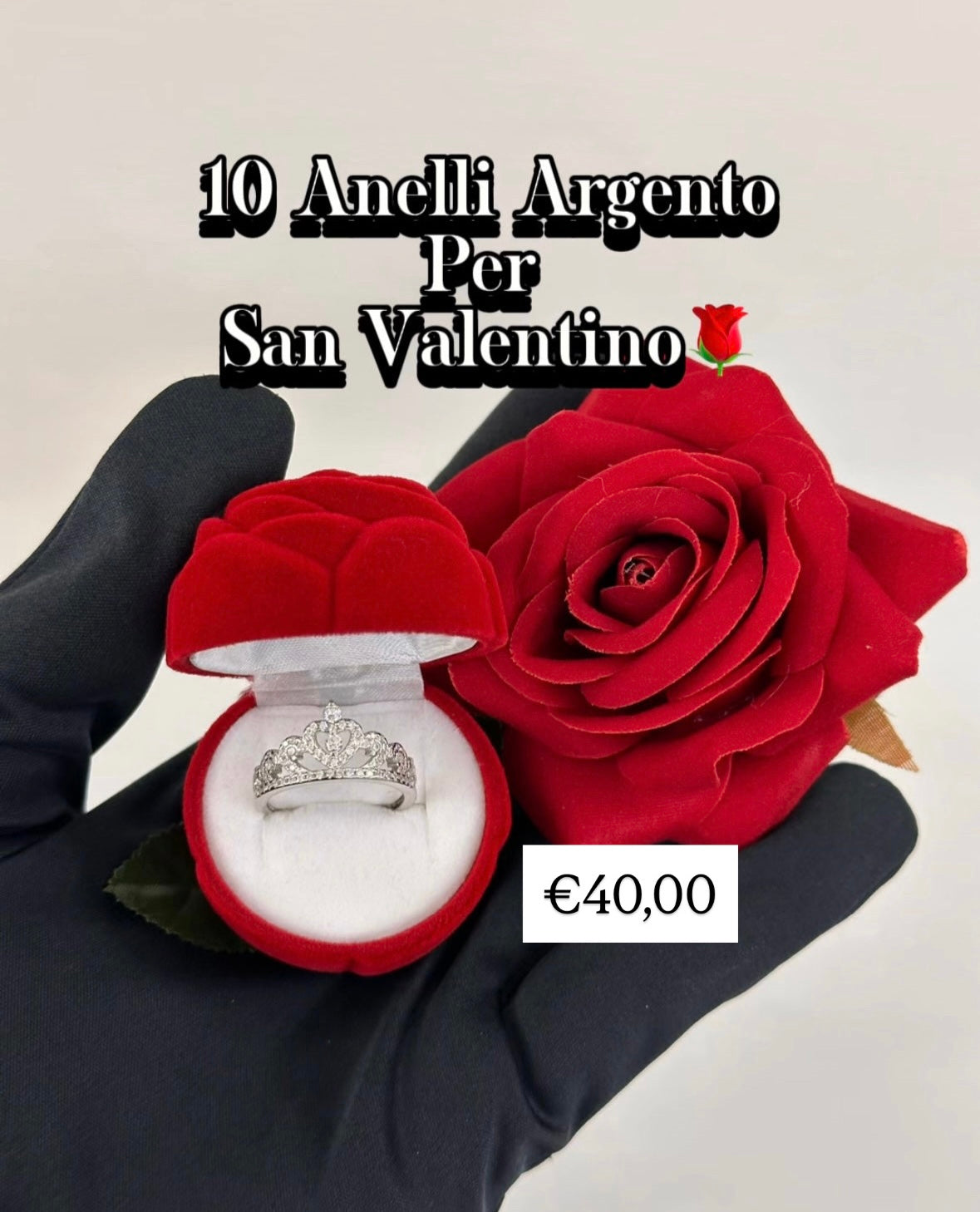 Anello Corona con zirconi Argento 925