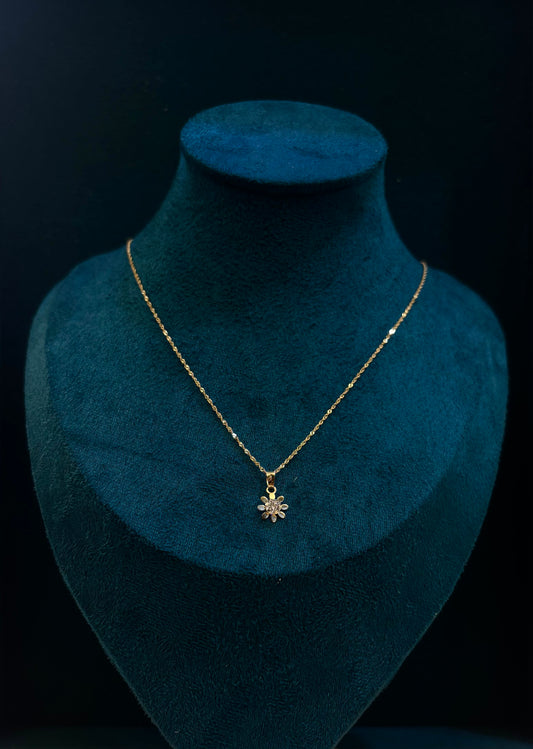 Collana Fiore Oro 18 Carati