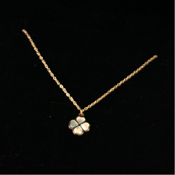Collana Quadrifoglio Oro Giallo 18 carati