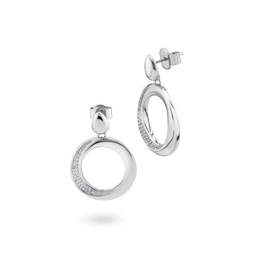 Orecchini con pendente di pavè di zirconi KOR048