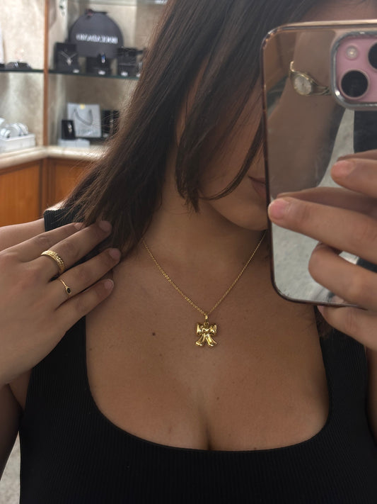 Collana Fiocco Oro Giallo 18 Carati