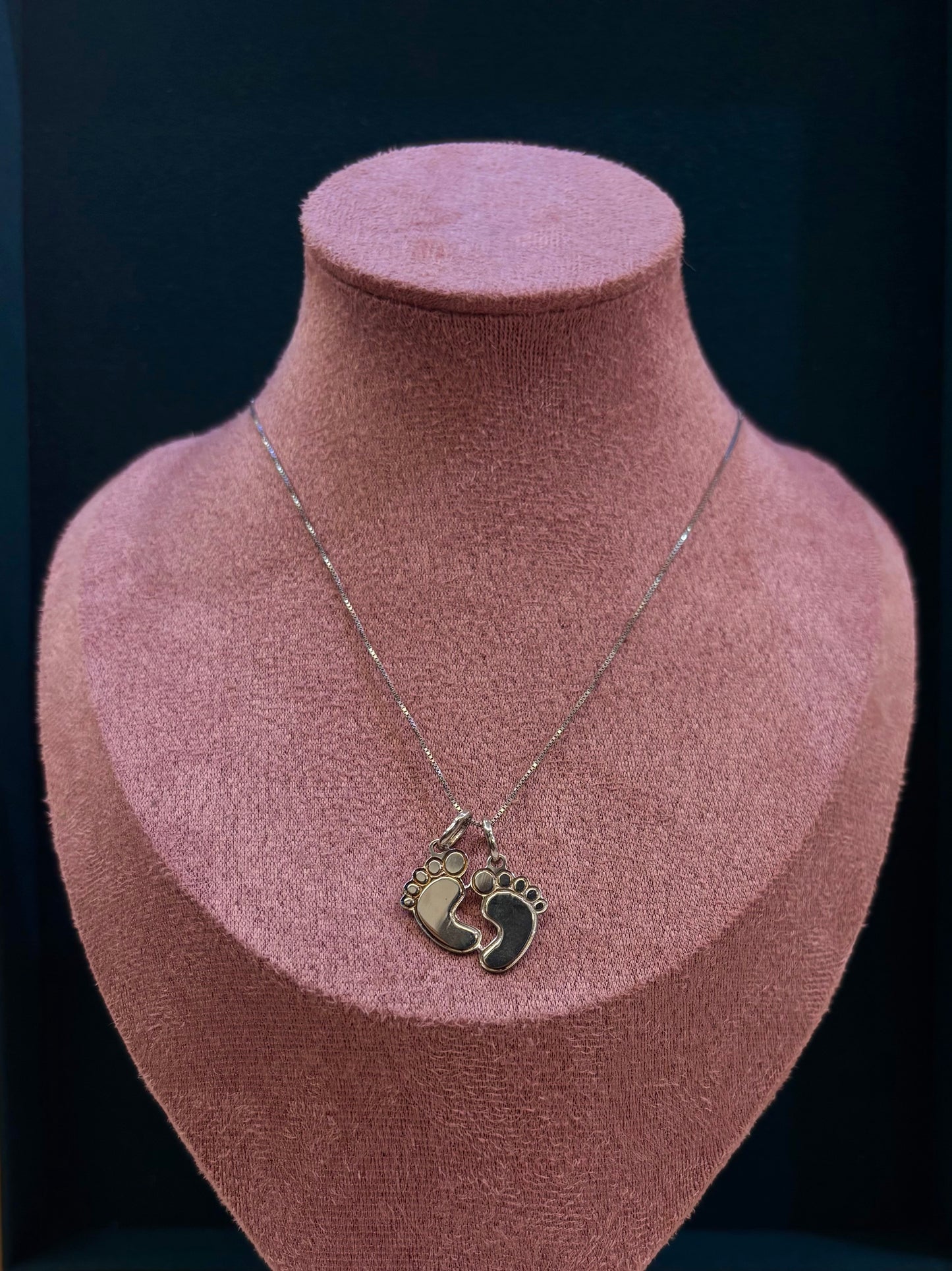 Collana Piedini Argento