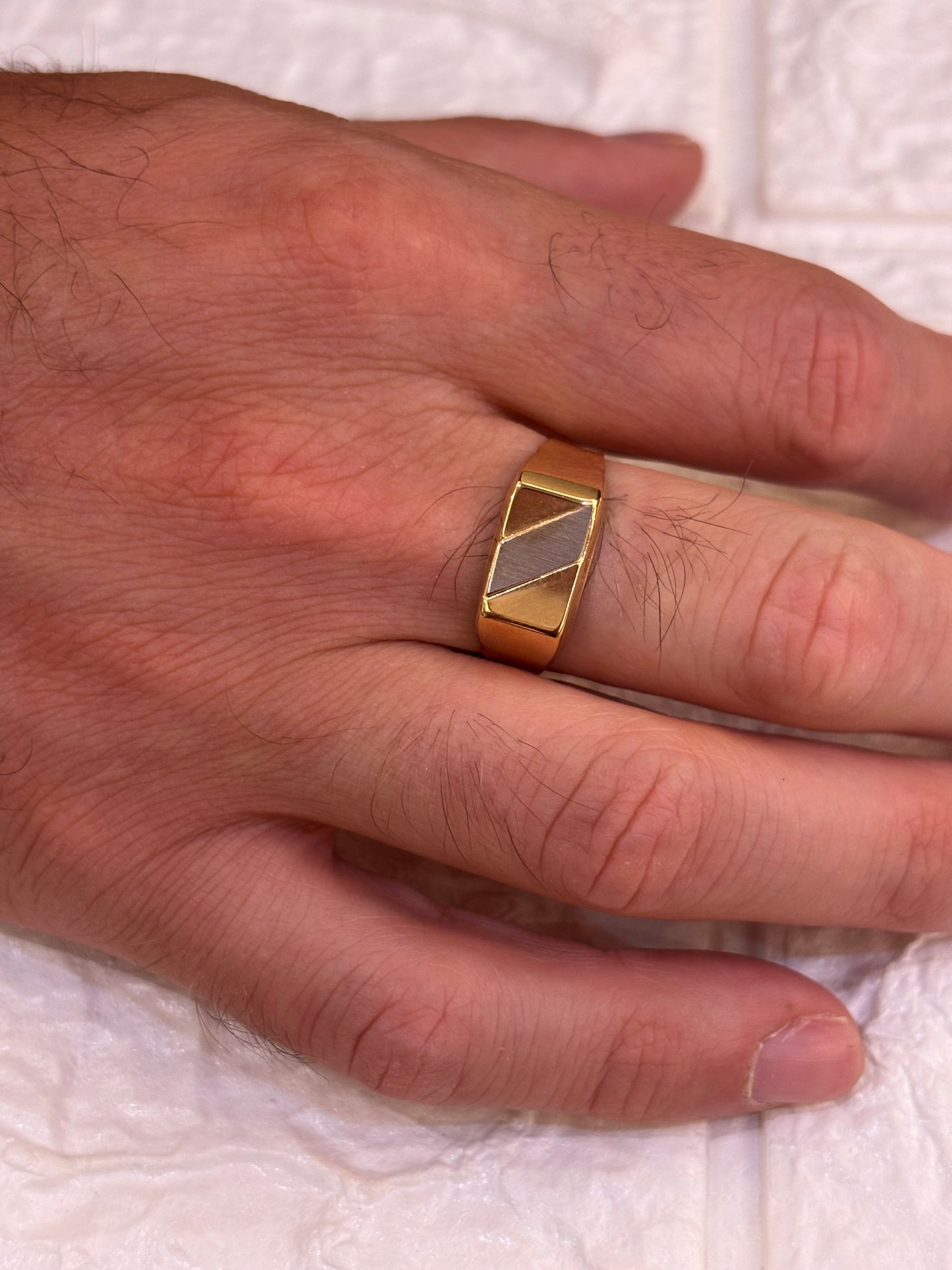Anello Uomo Oro Giallo 18 Carati
