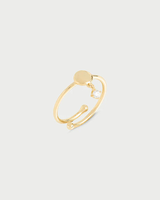 RUE DES MILLE
Anello line disco e punto luce collezione ESSENCE ANZ-024TDAU