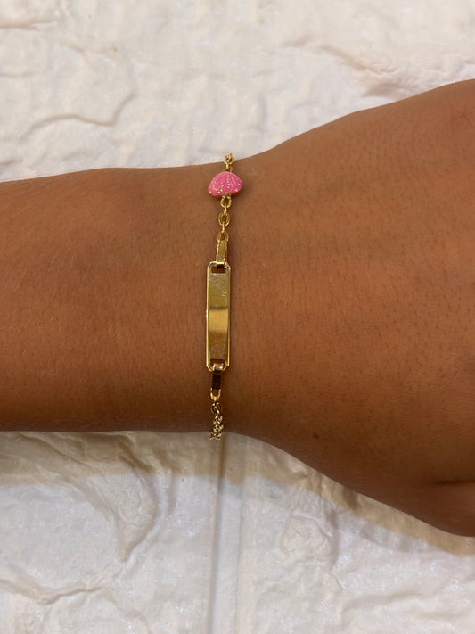 Bracciale Bimba Oro Giallo 18 Carati Cuore