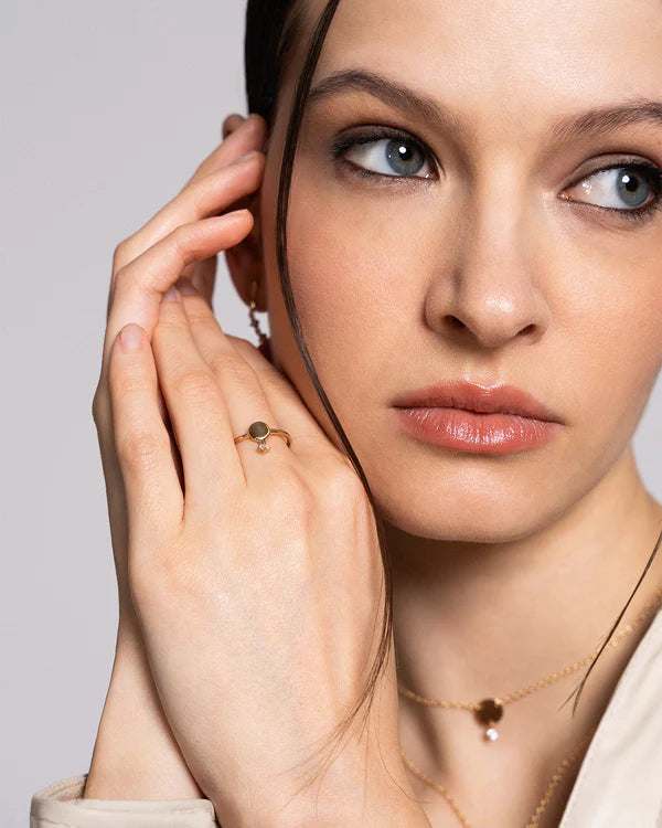 RUE DES MILLE
Anello line disco e punto luce collezione ESSENCE ANZ-024TDAU