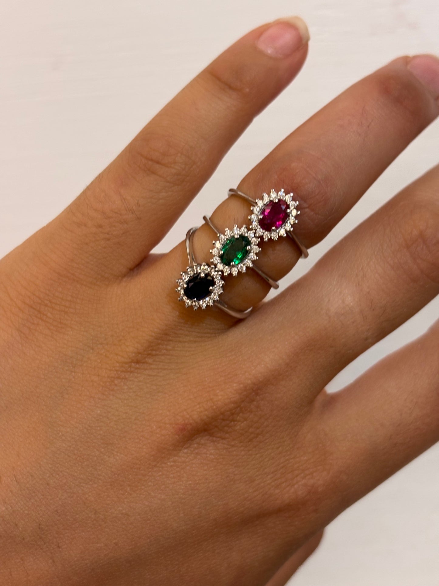 Anello Kate Oro Bianco 18 Carati