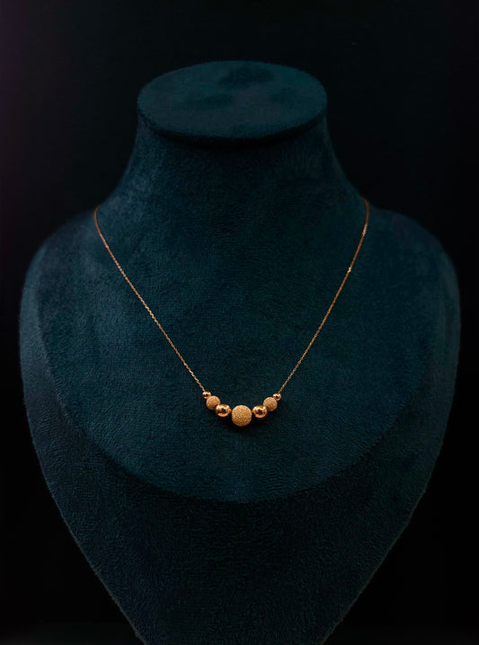Collana Donna Oro 18 Carati Palline