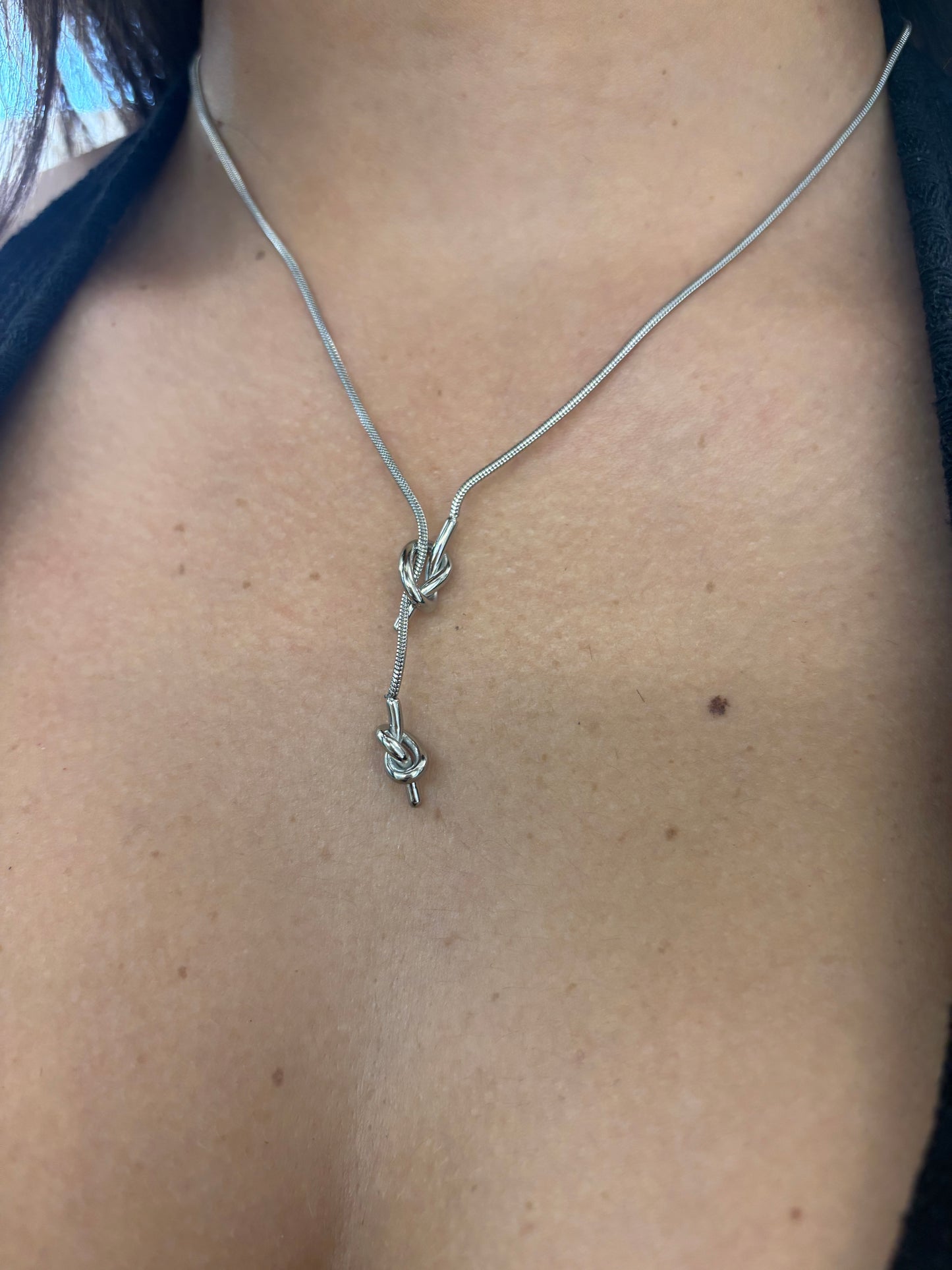 Collana Nodo pendente acciaio