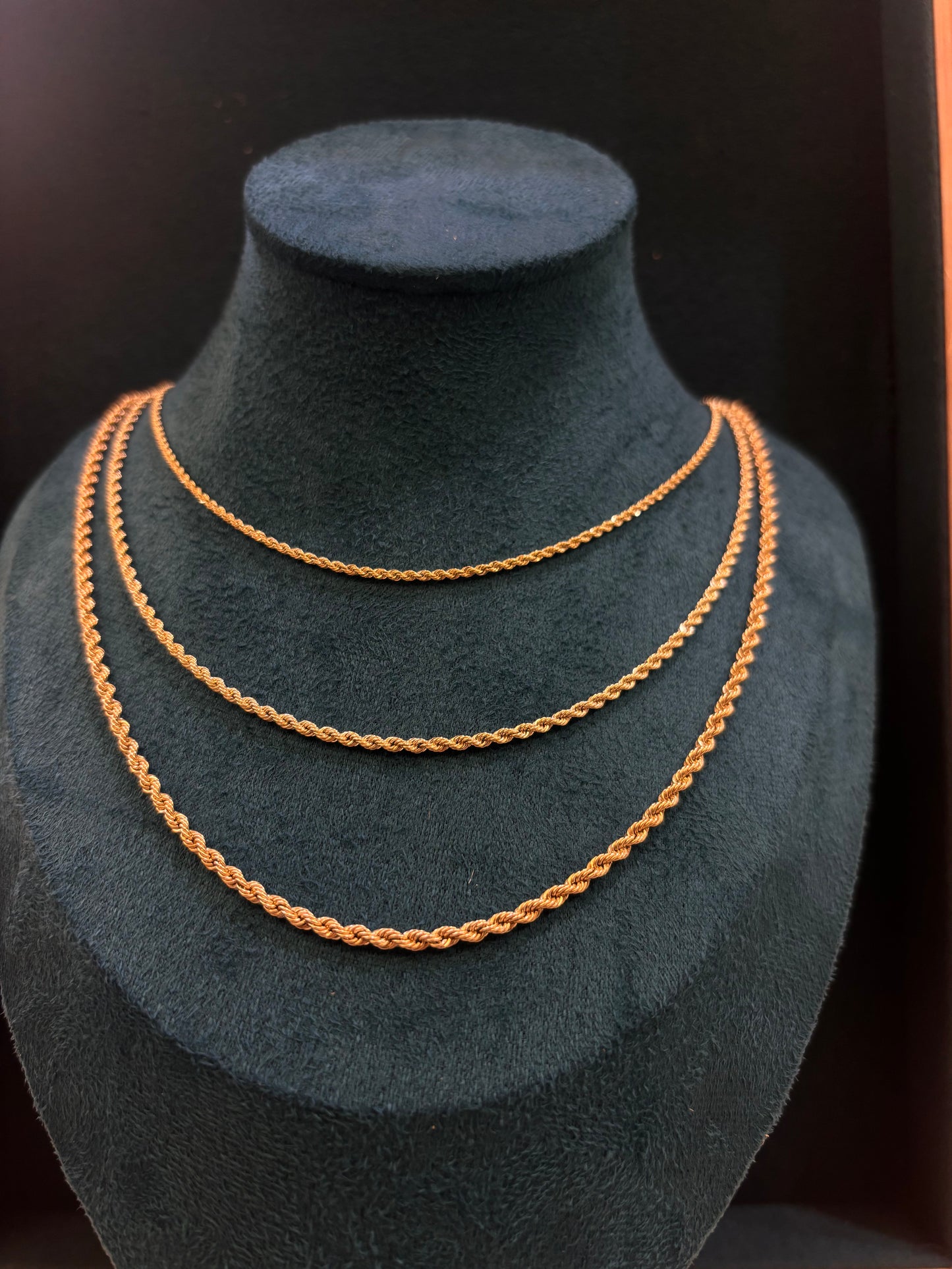 Collana Corda Oro Giallo 18 Carati