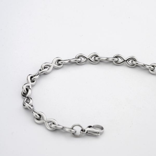 Bracciale Boccadamo uomo ABR803  con catena a maglia a infinito