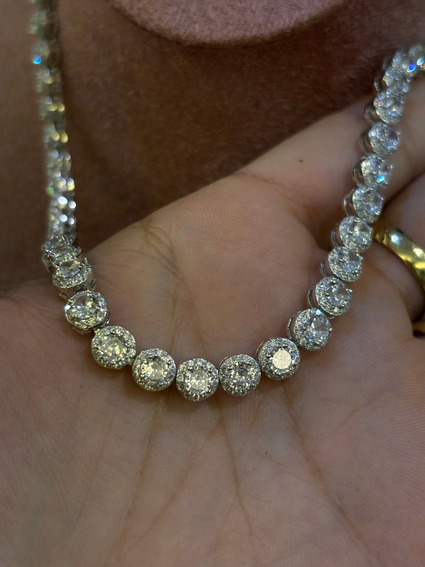 Collana Magic Argento con Zirconi