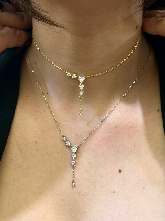 Collana Con Cuori pendenti