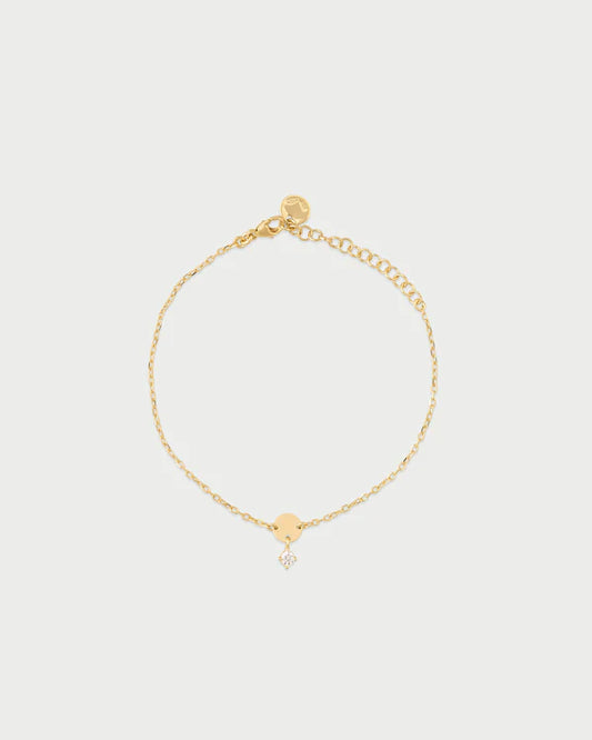 RUE DES MILLE Bracciale mini disco e punto luce collezione ESSENCE BRZ-024TDAU