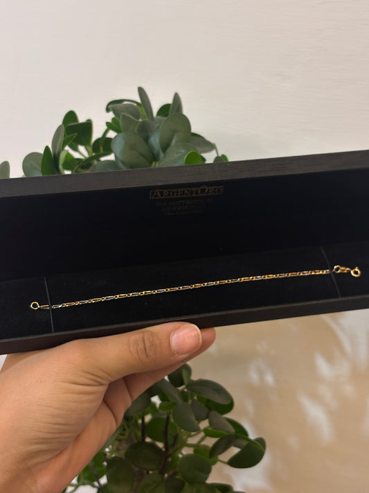 Bracciale Uomo Oro Bianco e Giallo 18 Carati