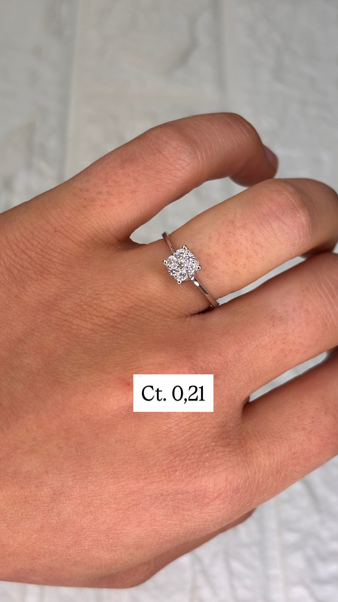 Anello Magic Oro Bianco e Diamanti PROMESSE GIOIELLI