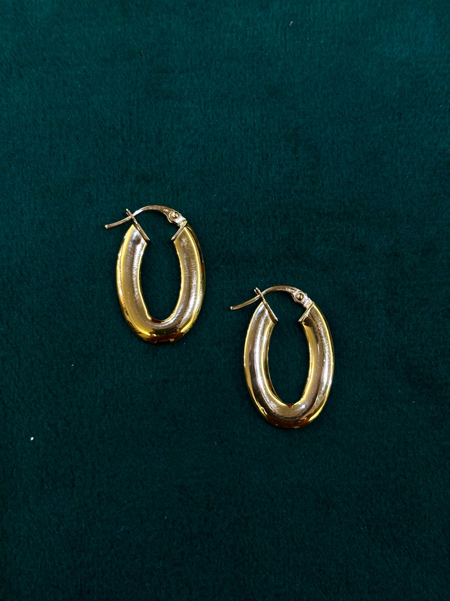 Orecchini ovali Oro 18 carati