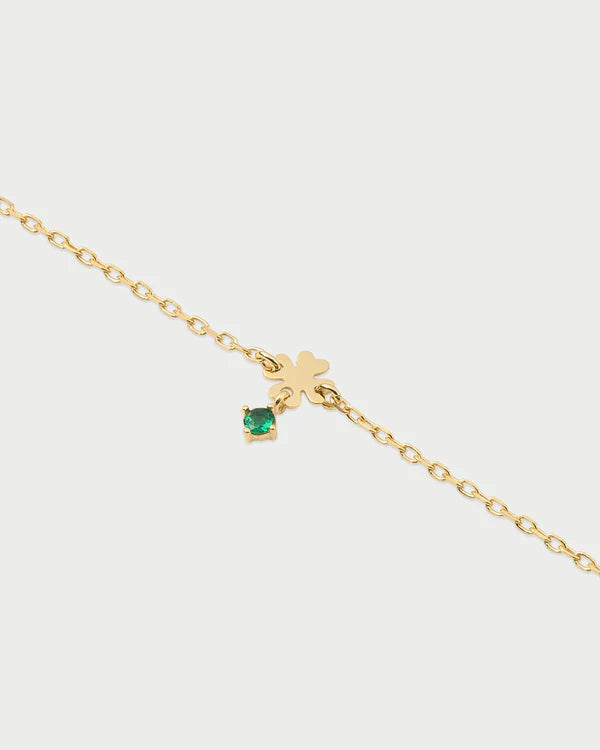 RUE DES MILLE Bracciale mini quadrifoglio e punto luce collezione ESSENCE BRZ-024QUADAU