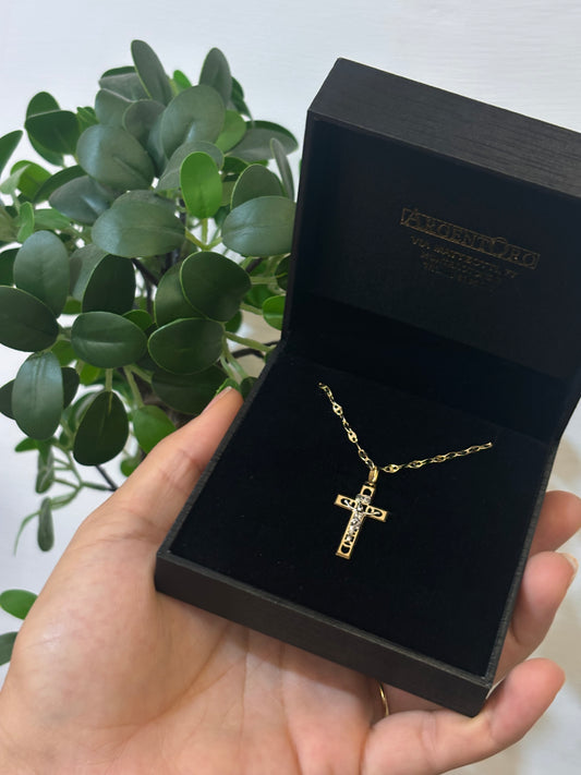 Collana Crocifisso Oro Giallo 18 Carati
